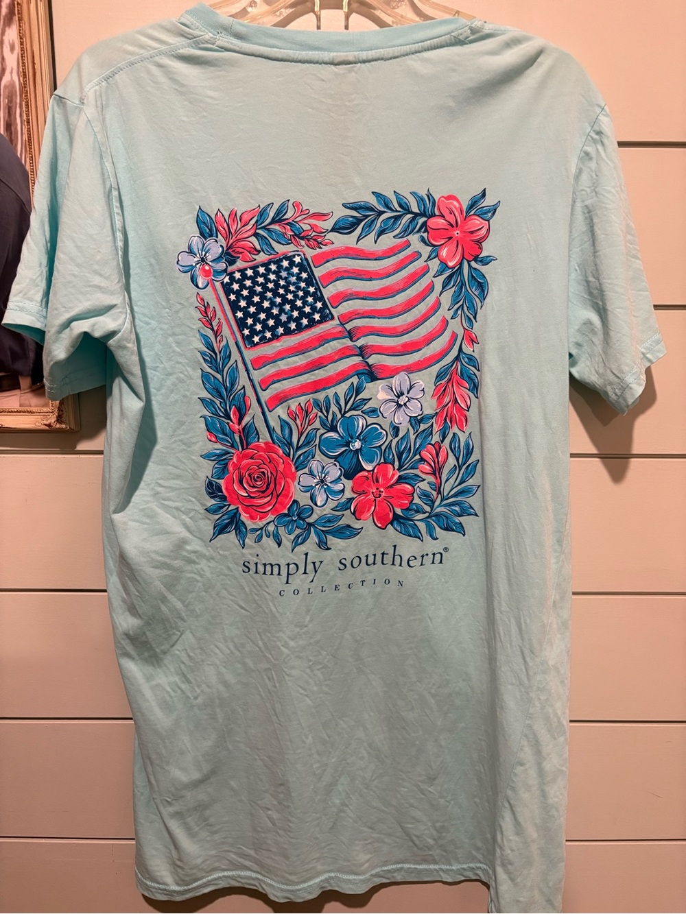 Simply Southern American Floral Tshirt